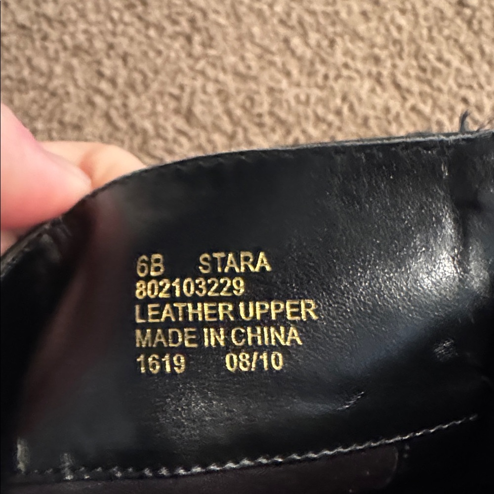 Lauren Ralph Lauren Black Leather Riding Boots - Picture 7 of 8